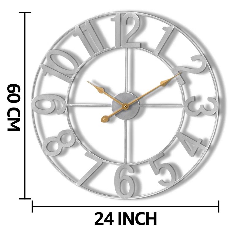 Sorbus Large 16" Numeral Analog Decorative Wall Clock