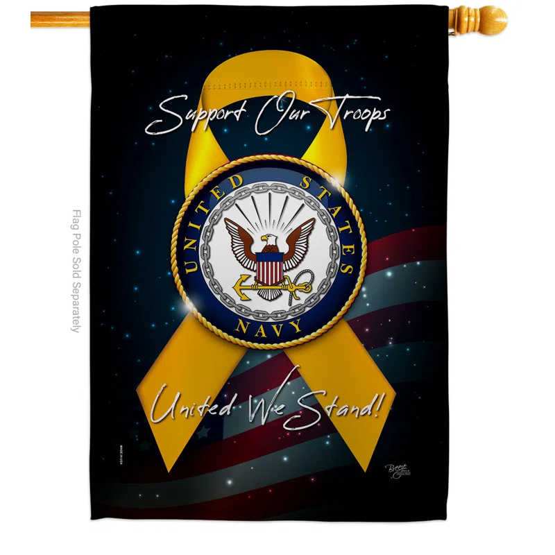 Breeze Decor Double Sided 40'' H x 28'' W Polyester House Flag