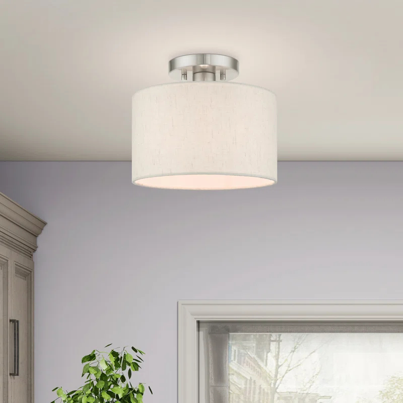 Zipcode Design™ Darian Fabric Semi Flush Mount