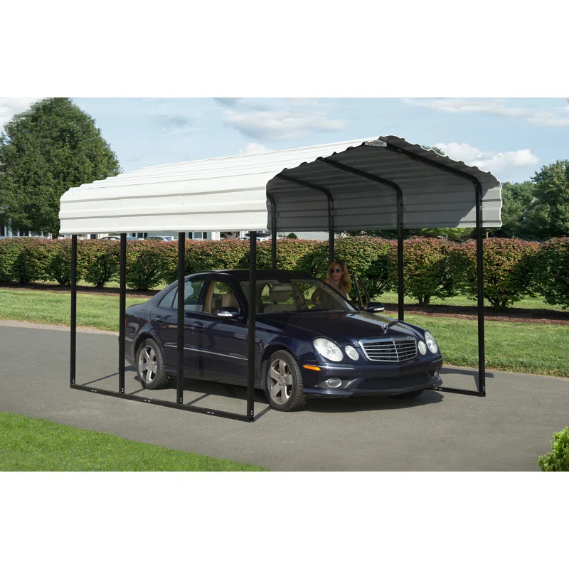 Arrow Arrow Galvanized Steel Carport, 10x15x9