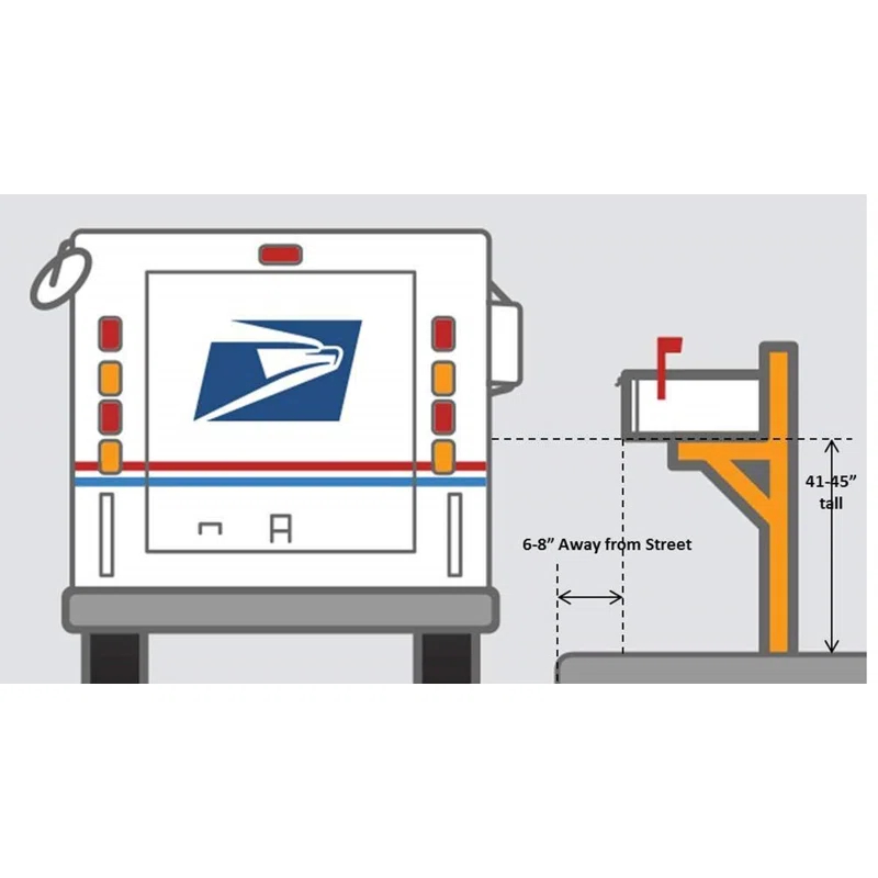 Carter Mailbox with Post Included