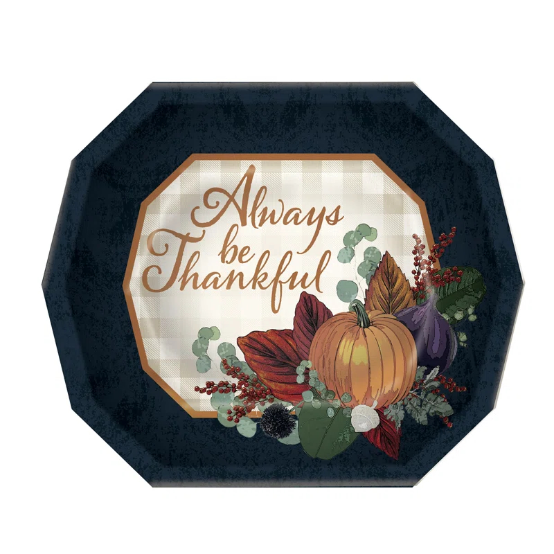 Beistle Fall Thanksgiving Dinner Plates