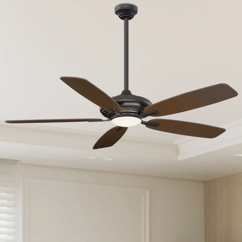 Minka Aire 52'' Laskintown 5 - Blade LED Standard Ceiling Fan with Remote Control and Light Kit Included