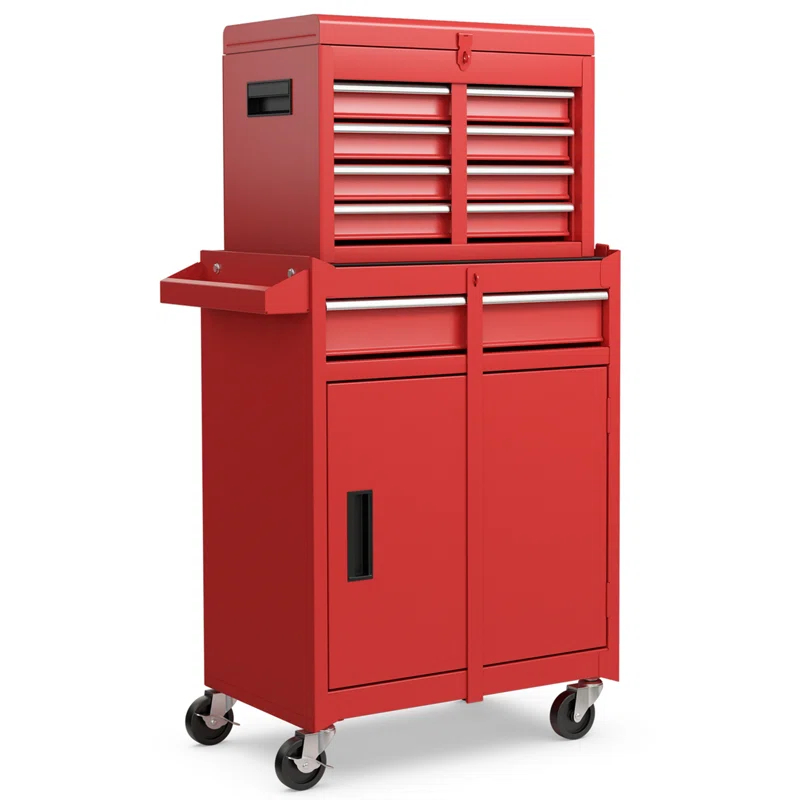 WFX Utility™ 23.5'' W 5 -Drawer Iron Combination Set with Wheels