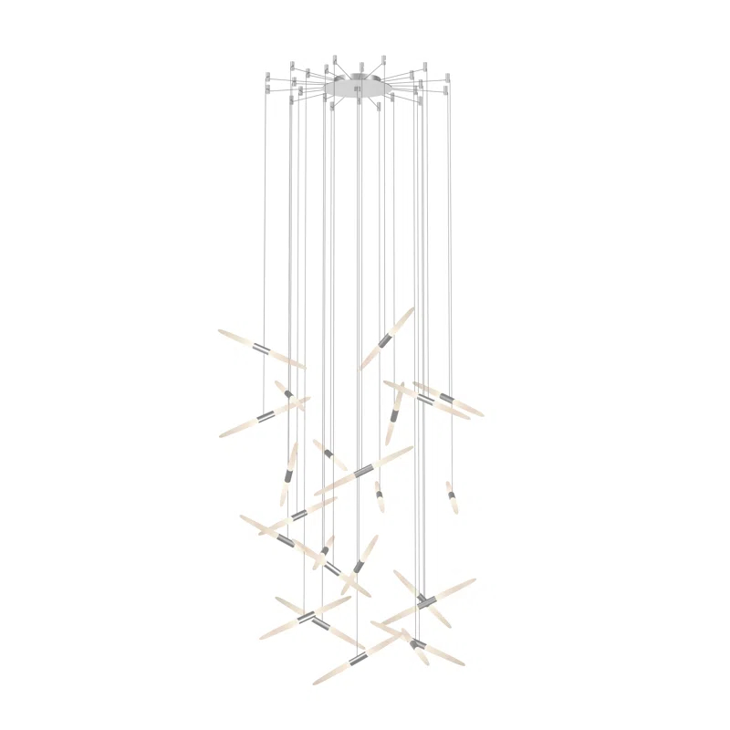 Ballet 24 - Light Dimmable LED Geometric Chandelier