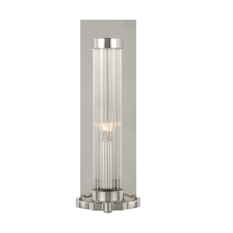 Everly Quinn Steel Corner Wall Light