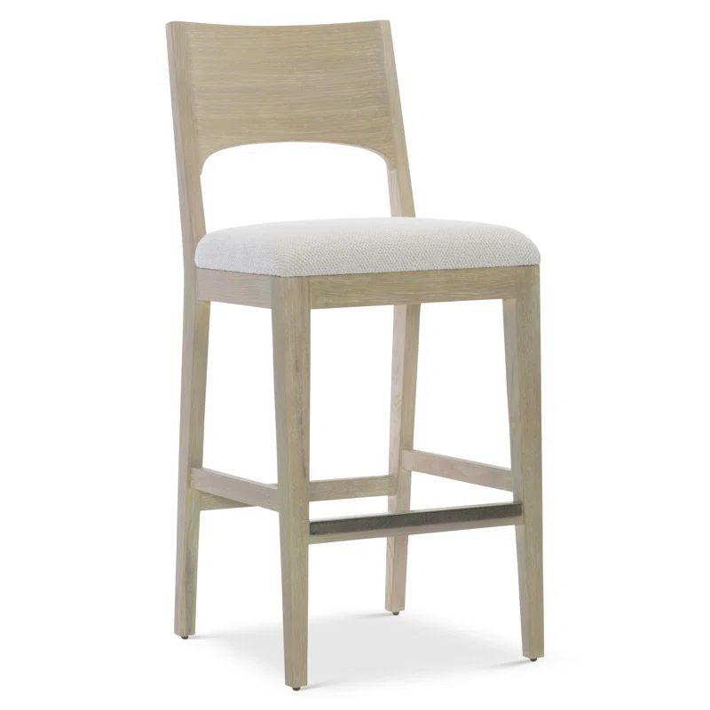Bernhardt Solaria Upholstered Counter Stool with Solid Wood Frame