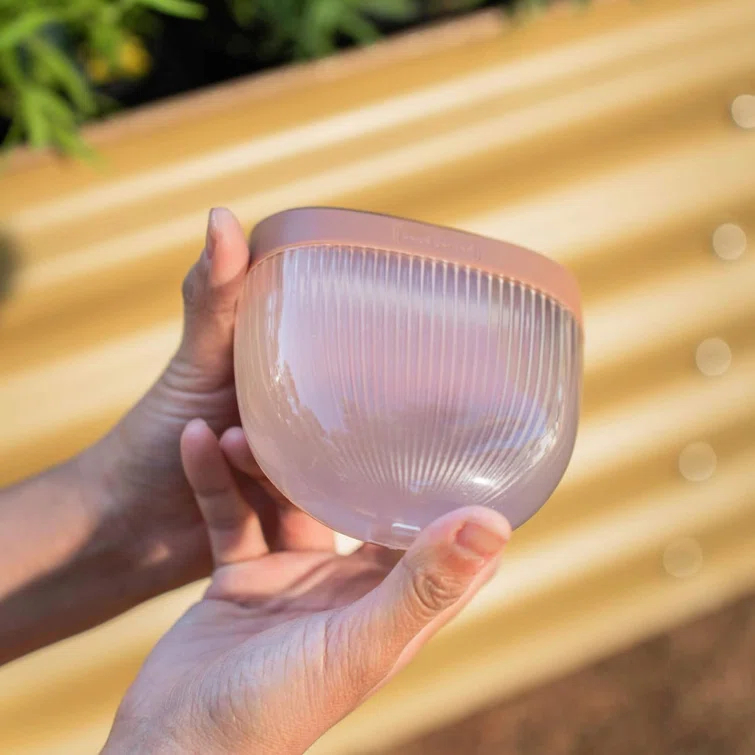 Vego Garden Add ons Rippled Outdoor Waterproof Solar Powered Integrated LED Deck Light Pack (Set of 8)