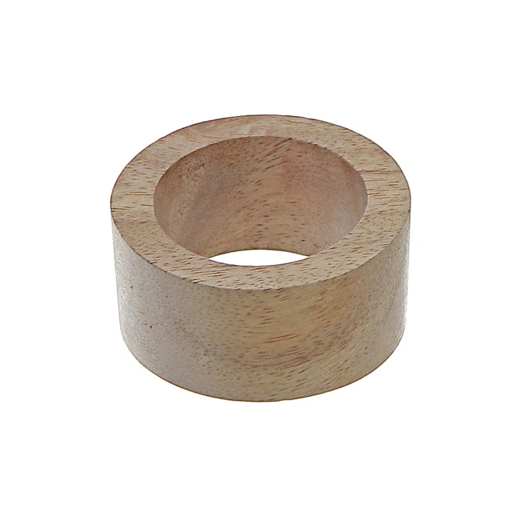 iH casadécor Wood Napkin Ring (Set of 6)