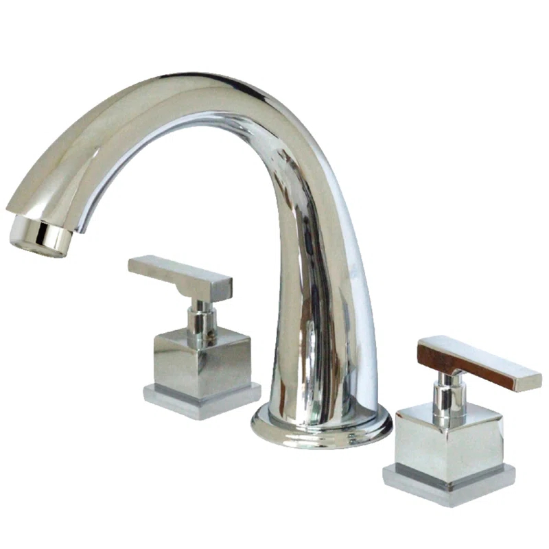 Kingston Brass Executive Two-Handle 3-Hole Deck Mount Roman Tub Faucet