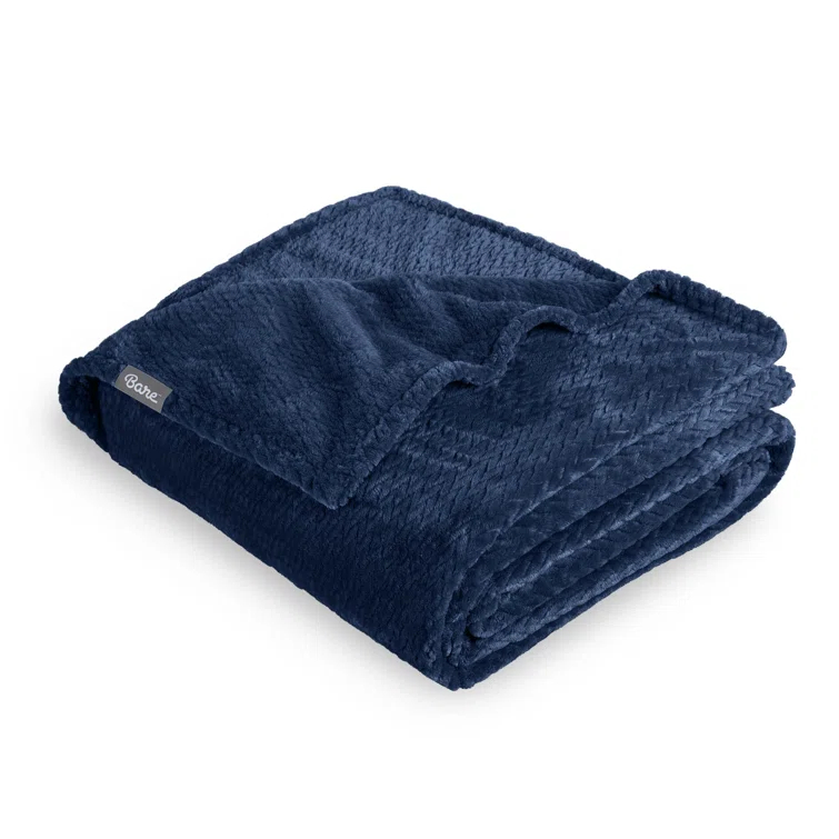 Bare Home Textured Microplush Blanket & Reviews | Wayfair