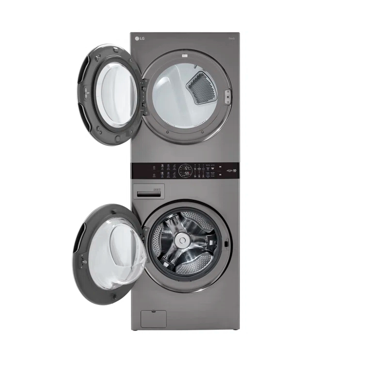 LG LG Single Unit Front Load WashTower with Center Control Washer and 7.4 cu. ft. Electric Dryer, 4.5 cu. ft. WKE100HVA