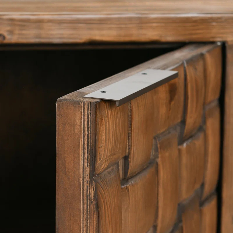 Classic Home Bast 4-door Reclaimed Pine Wood Buffet Sideboard