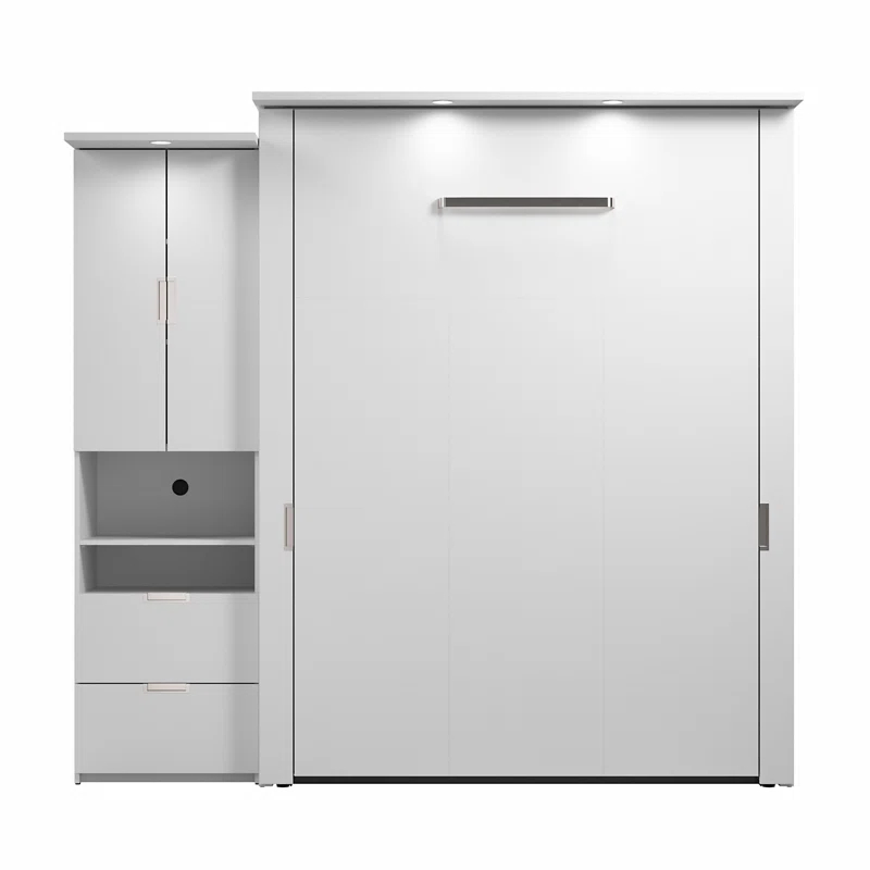 Sand & Stable™ Luka Murphy Bed with Storage Cabinet (90W)