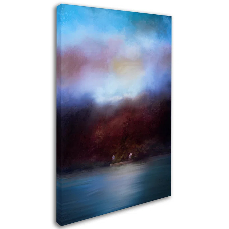 Trademark Fine Art Jai Johnson " Fishing At Dawn " by Jai Johnson