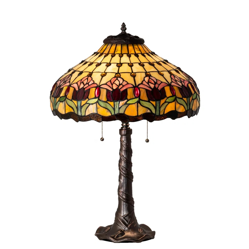 Meyda Tiffany & Stained Glass Metal Table Lamp
