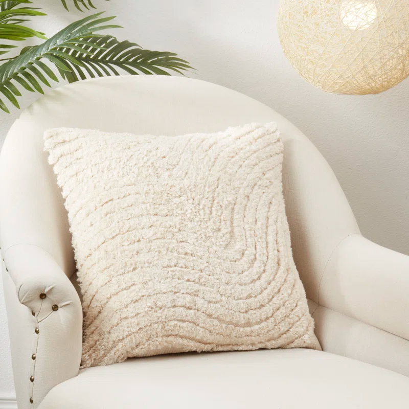 Saro Adelaide Collection Cotton Throw Pillow