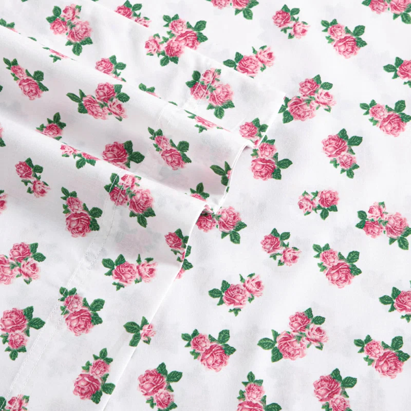 Betsey Johnson Printed Cotton Percale Cotton Sheet Sets