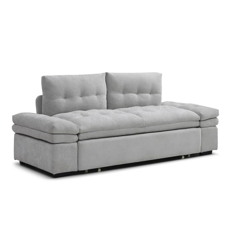 Latitude Run® Munos Full Size Convertible Sleeper Sofa, 77" Pull Out Sofa Bed