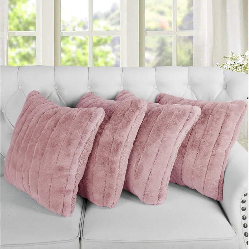 Home Soft Things Super Mink Pillow Cover (Set of 4)