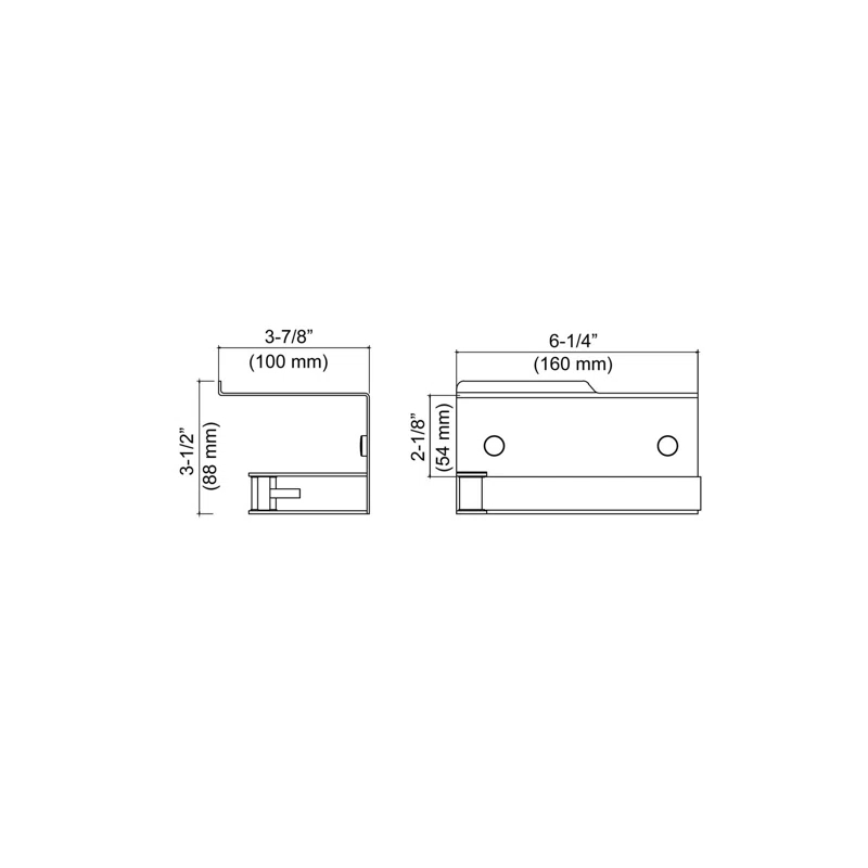 KIBI KBA1209MB Deco Wall Mounted Toilet Paper Holder