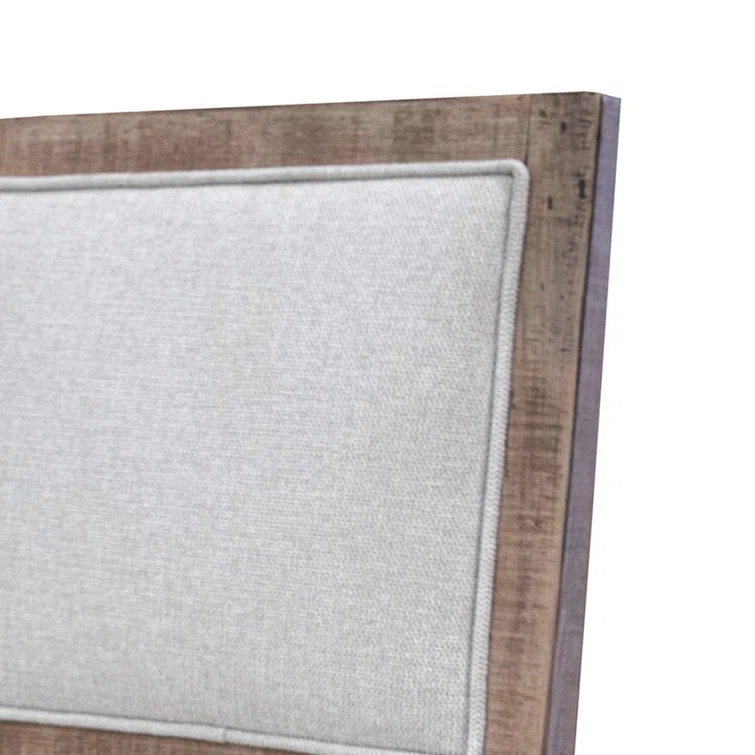 Benjara Sevy Side Dining Chair Set Of 2, Padded Square Back And Seat, Brown Wood (Set of 2)