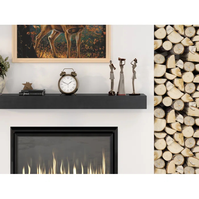 Dogberry Collections Modern Farmhouse Fireplace Shelf Mantel & Reviews | Wayfair