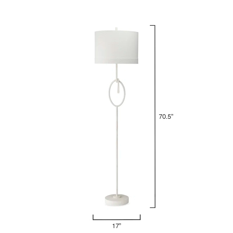Jamie Young Company Knot 71'' White Traditional Floor Lamp