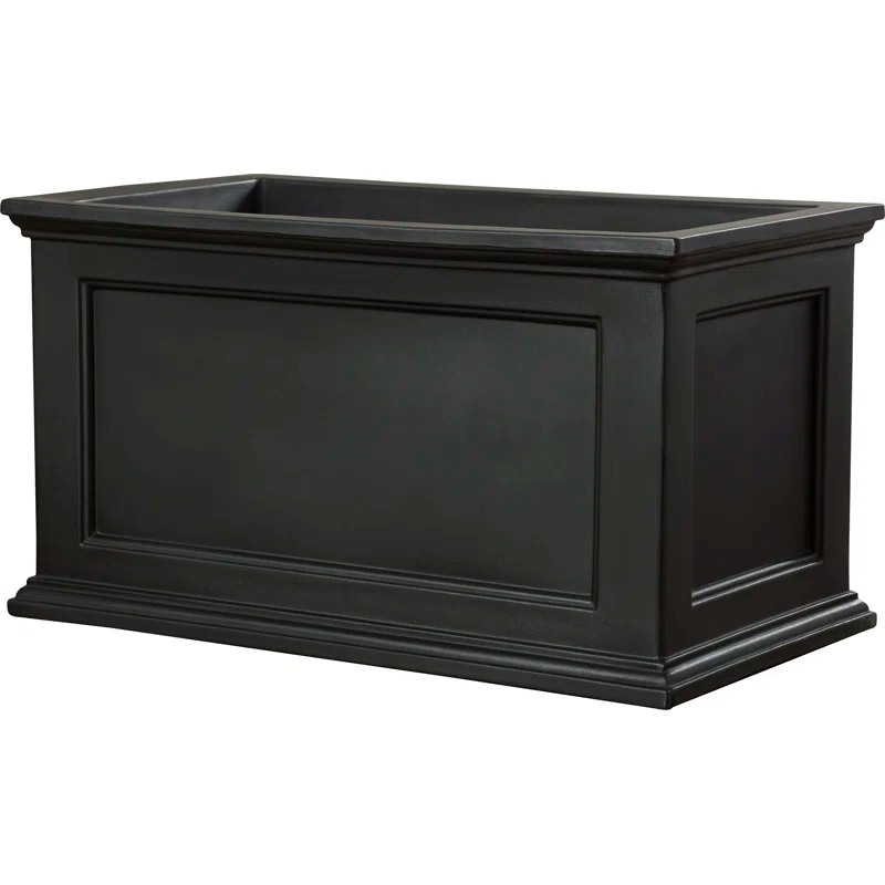 Winston Porter Anastasiya 20"x36" Resin Planter with Water Reservoir