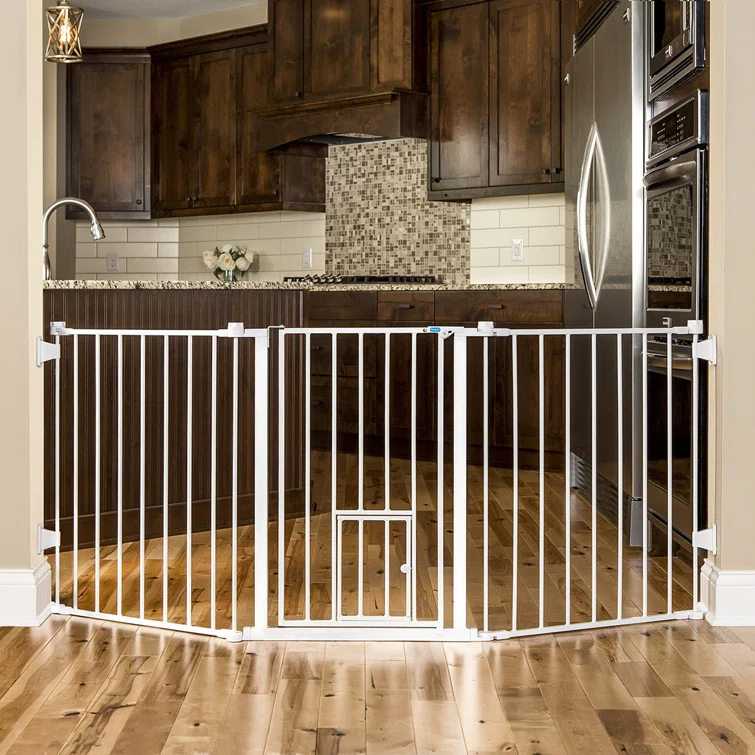 Carlson Pet Products Flexi Pet Gate & Reviews | Wayfair