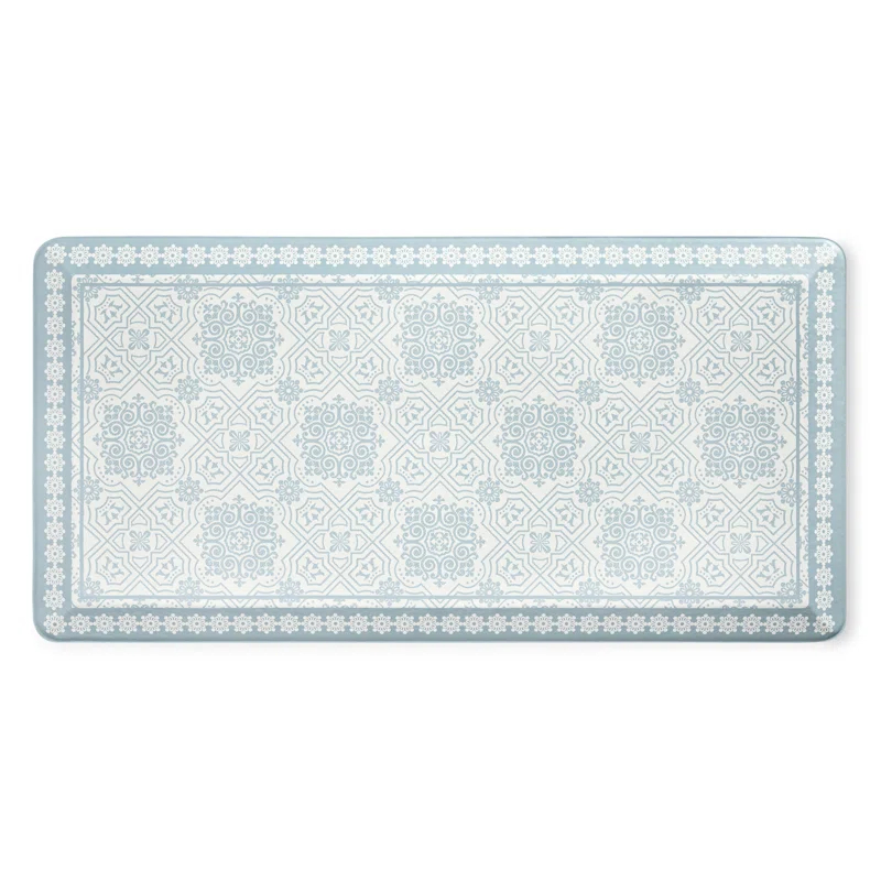 Martha Stewart MARTHA STEWART Comfort Anti Fatigue Strie Medallion Kitchen Mat 19.6”x39”