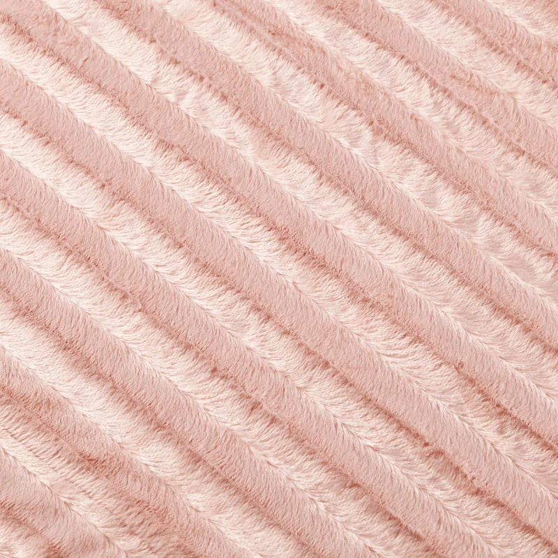 Madison Park Duke Blush Long Fur Throw 50x60"