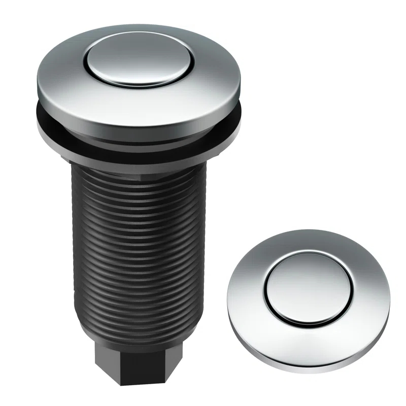 Kraus KRAUS Garbage Disposal Air Switch Kit with Push Button, AC Adapter, Power Cord, and Air Tube Included