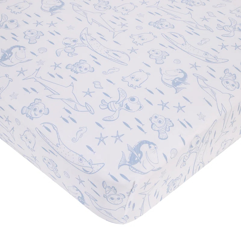 Disney Disney Finding Nemo Cutest Little Catch Infant Col 3 - Piece Crib Bedding Set