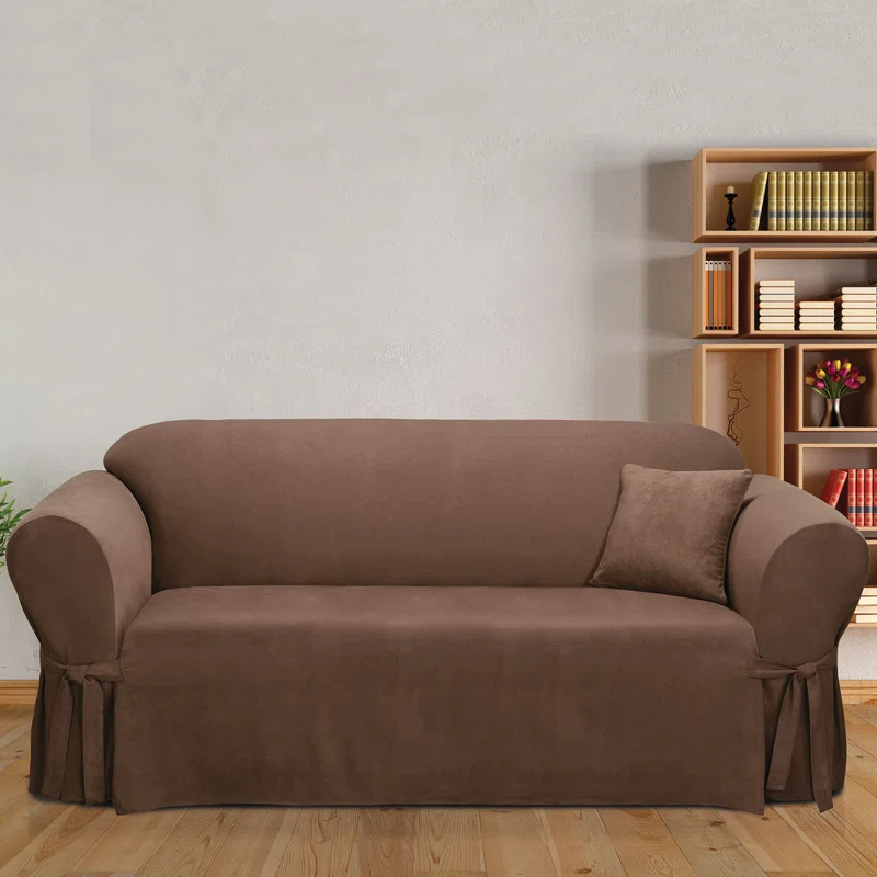Sure Fit Soft Suede Box Cushion Sofa Slipcover