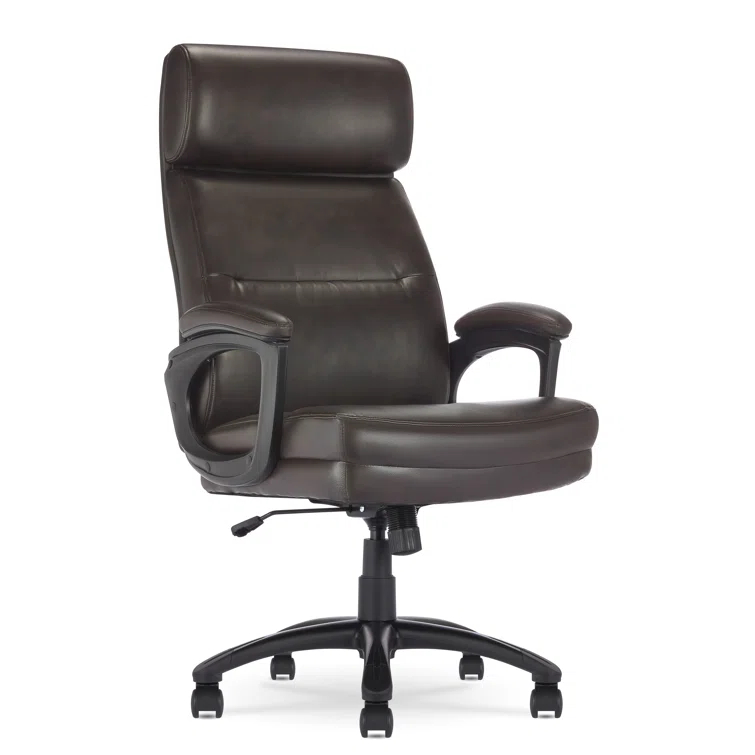 Serta Serta Comfort Executive Big & Tall Office Chair, Ergonomic High-Back, Semi Plush Seat, Padded Arms