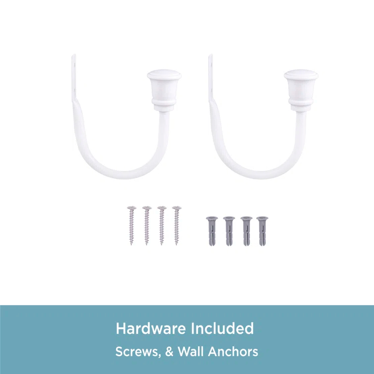 Kenney Kenney Trumpet Holdbacks for Curtains and Drapes, Set of 2