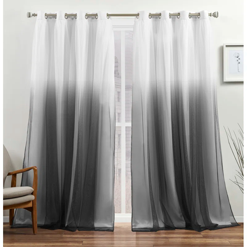 Amalgamated Textiles Cresendo Polyester Room Darkening Curtain Pair (Set of 2)