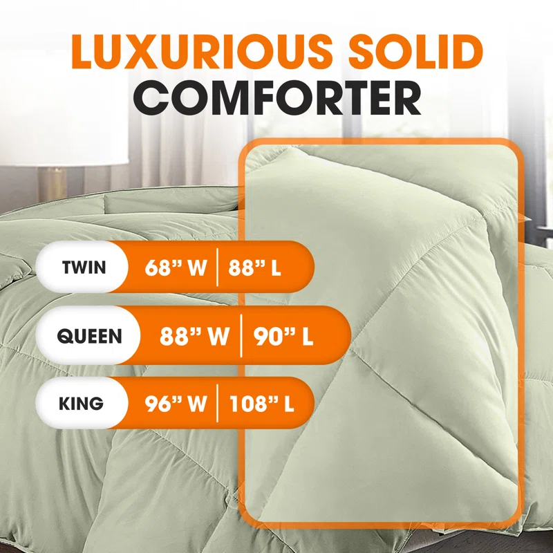 Cheer Collection Baffle Box Stitch Comforter