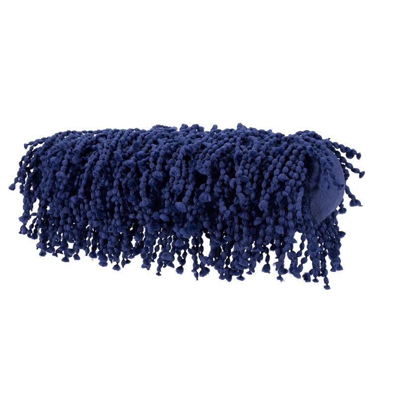 Mina Victory DC059-005020 Fringed Cotton Blend Reversible Throw Pillow