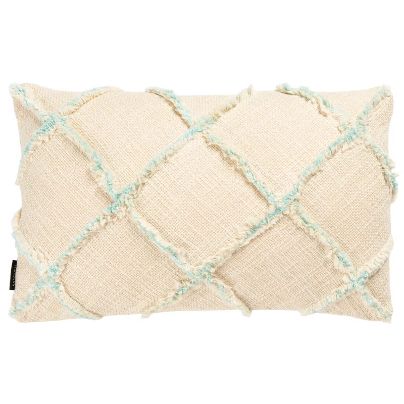 Safavieh Ashlin Fringed Cotton Reversible Throw Pillow