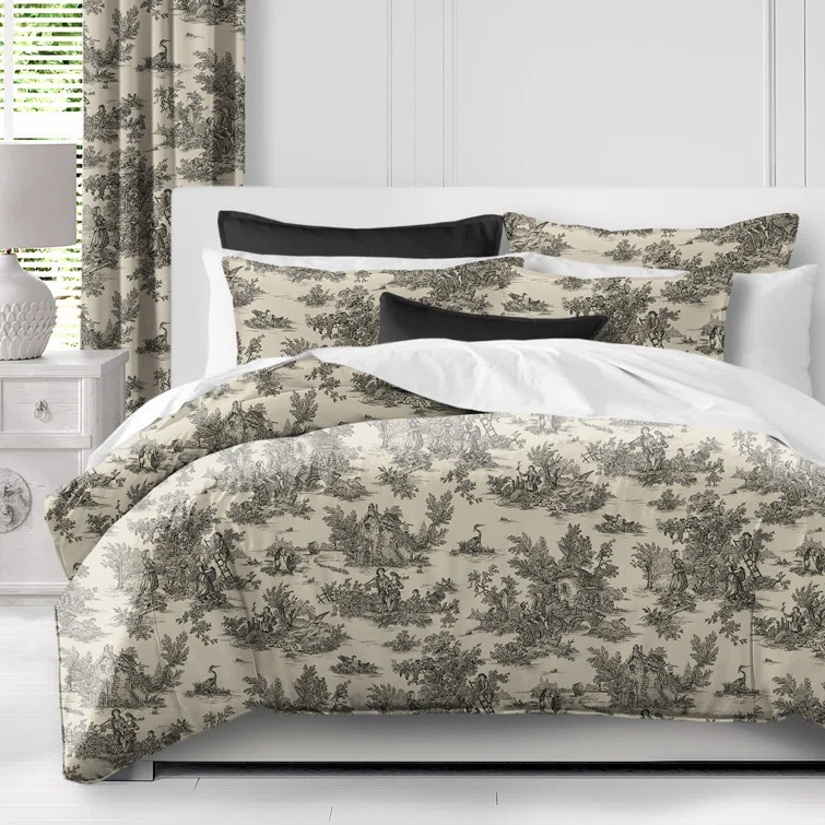 The Tailor's Bed Toile De Jouy Standard Cotton Comforter Set