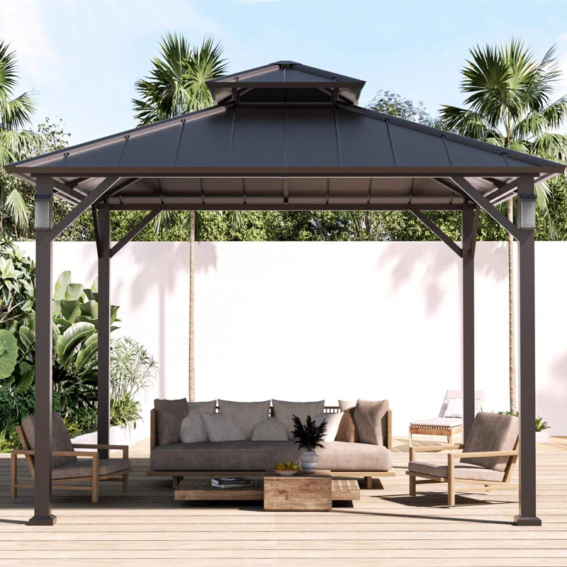 Outdoor Leisure Products 10 Ft. W x 10 Ft. D Aluminum Gazebo