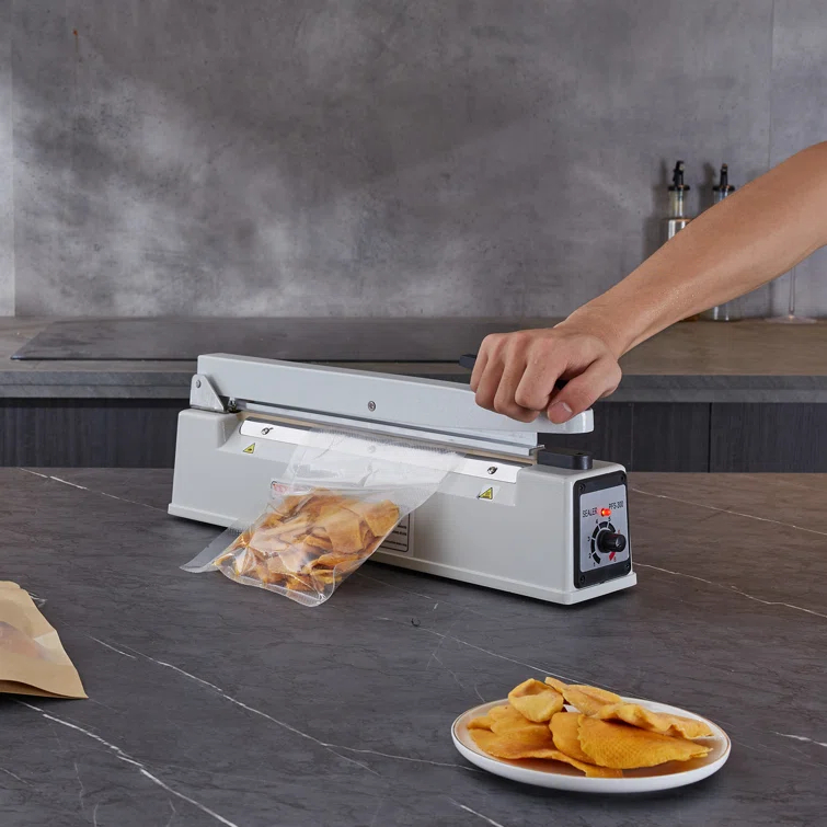 VEVOR VEVOR 12" Aluminum Hand Impulse Heat Sealer Machine Poly Plastic Bags Sealing