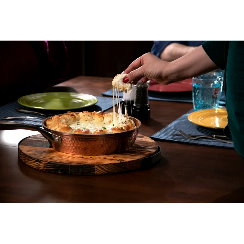 Gotham Steel Gotham Steel Hammered Copper 12'' Nonstick Frying Pan with Lid, Stay Cool Handle, Oven & Dishwasher Safe