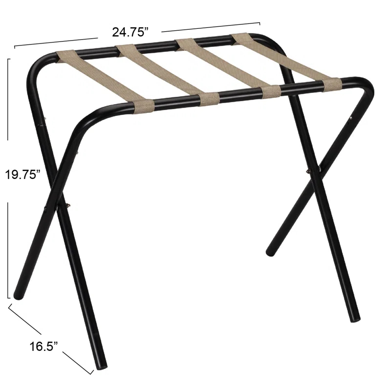Household Essentials Folding Metal Luggage Rack