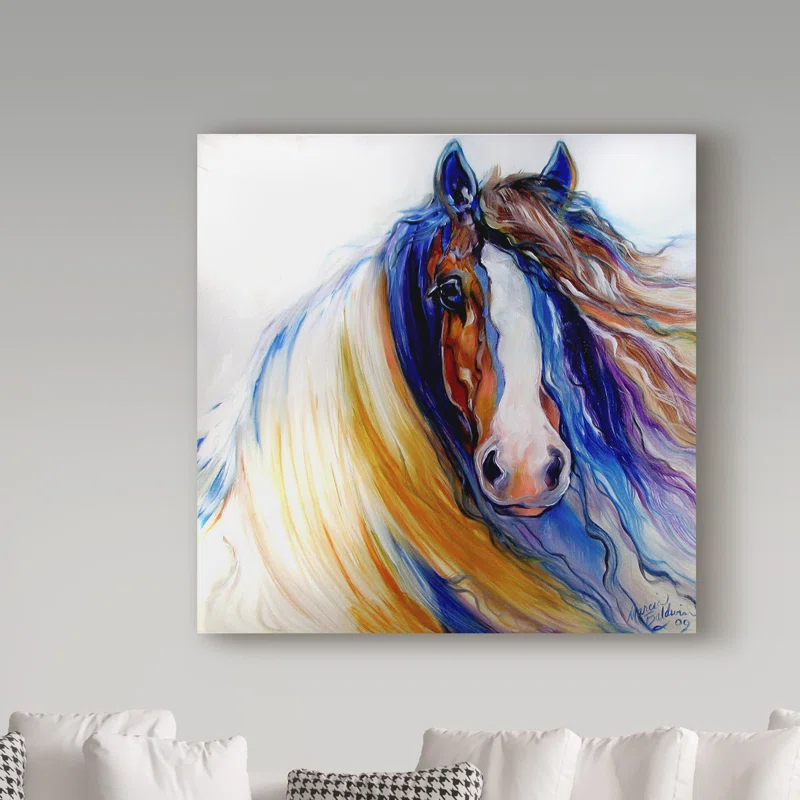 Trademark Fine Art Marcia Baldwin " Gypsy Vanner Rouge " by Marcia Baldwin