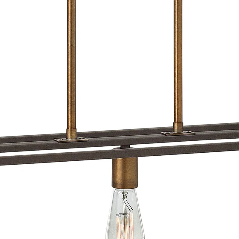 Hinkley Burley Oak 7 - Light Kitchen Island Linear Pendant