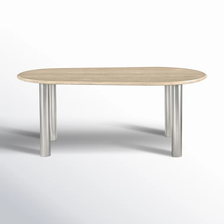 Astyn 73.5" Marble Iron Dining Table