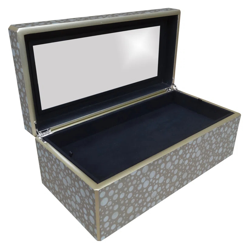 Arcadia Home Handmade Reverse Painted Mirror Rectangular Box